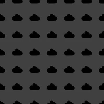 Cloud download application web icon.flat design. Seamless pattern. Stock Illustration