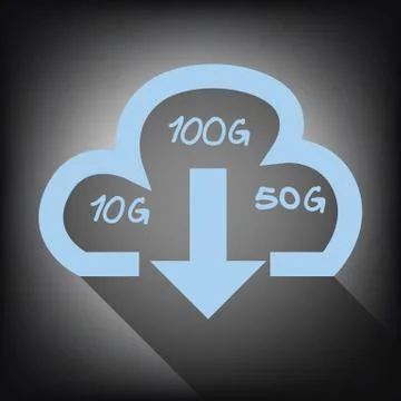 Cloud download arrow Stock Illustration