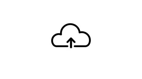 Cloud download icon on background Stock Footage 262848466