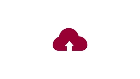 Cloud download icon concept animation ,flat icon Stock Footage 263802485
