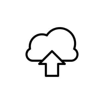 Cloud download icon. Element of simple icon for websites, web design, mobile app Stock Illustration