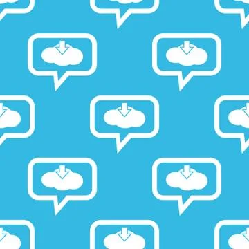 Cloud download message pattern Stock Illustration