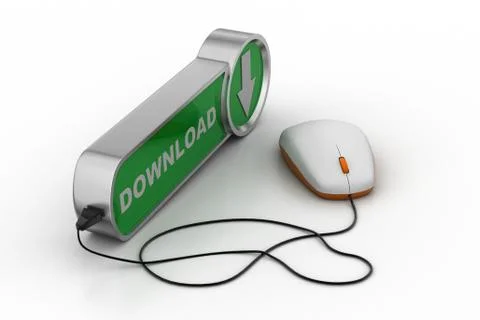 Cloud Downloading concept Stock Illustration