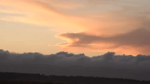 Cloud dragon 2 wide sunset Stock Footage 143747227