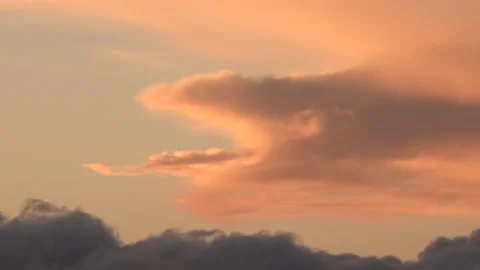 Cloud dragon CU sunset Stock Footage 143747401
