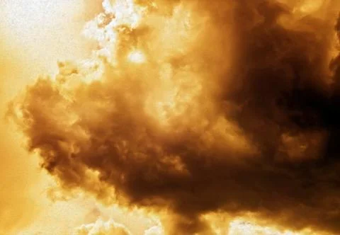Cloud dramatic large. Sky sunlight cloudscape Background. Oil Paint filter Stock Photos