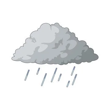 Cloud drizzle illustration Stock Illustration