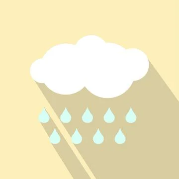 Cloud with drops ecology icon Stock-Illustration