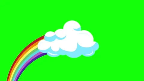 Cloud Dynamic Isolated Green Screen Stock Video Stock Footage 341328541