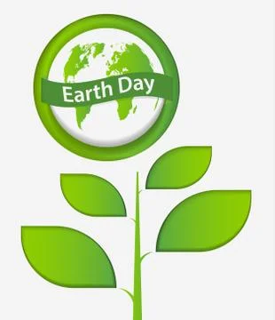 Cloud ecology concept.Green cities help the world with eco-friendly ideas.vec Stock Illustration