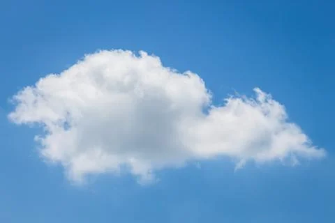 Cloud element on blue sky background Foto stock