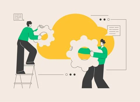 Cloud engineering abstract concept vector illustration. 스톡 일러스트