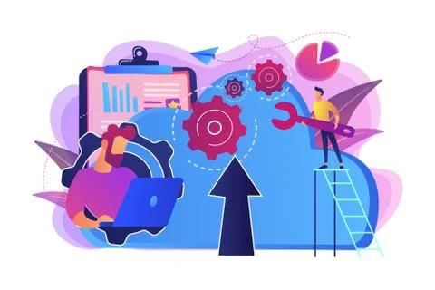 Cloud engineering concept vector illustration. 스톡 일러스트