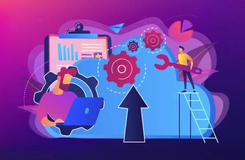 Cloud engineering concept vector illustration. イラスト素材