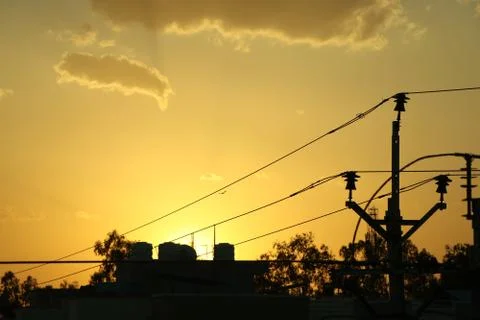 Cloud environment view in th sky Stock Photos