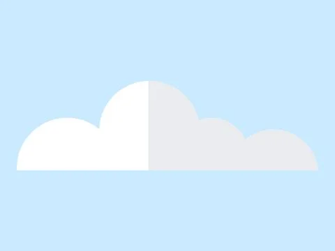 Cloud. The environments ambiance is influenced by natural movement clouds Stock Illustration