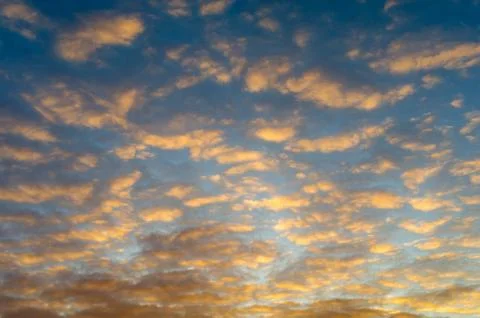 Cloud, evening sky. Stock Photos
