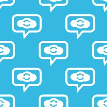 Cloud exchange message pattern Stock Illustration
