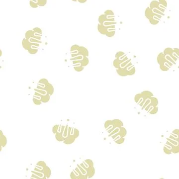 Cloud exclamation marks glyph vector seamless pattern 스톡 일러스트