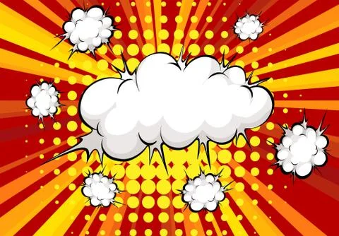 Cloud explosion Stock Illustration