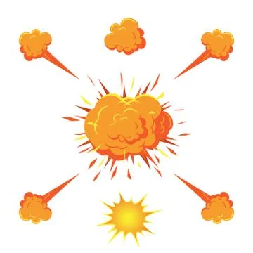 CLOUD EXPLOSION Stock Illustration