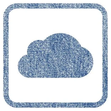 Cloud Fabric Textured Icon Stock Illustration