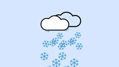 Cloud with falling Stock Footage 293681572