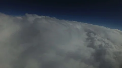 Cloud feather floats on the left Video stock 114603362