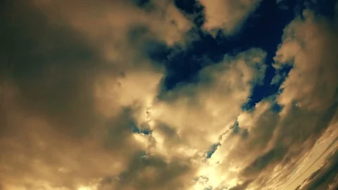 Cloud field over the head Video stock 91064503