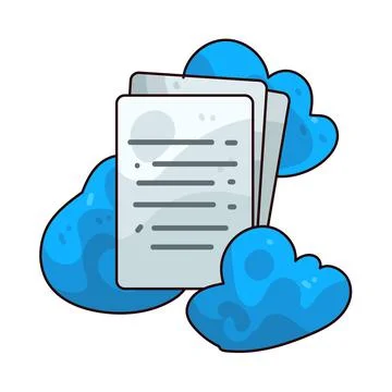 Cloud File illustration Stockillustratie