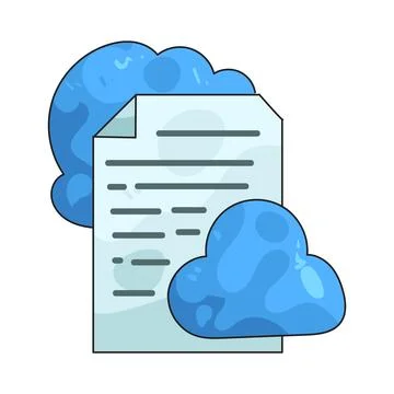 Cloud File illustration Stock Illustration