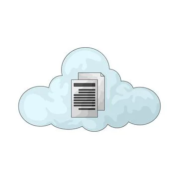 Cloud File illustration Stock-Illustration