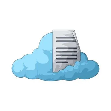 Cloud File illustration Stock Illustration