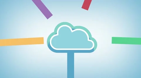 Cloud File Security Animation Vidéo 60665481