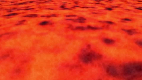 Cloud Fire Animation | Fiery Lava and Smoke Stock Footage 197066652