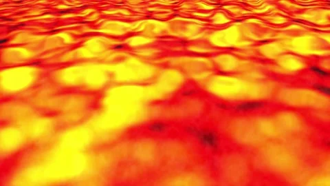 Cloud Fire Animation | Fiery Lava and Smoke Stock Footage 197066654