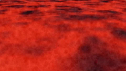 Cloud Fire Animation | Fiery Lava and Smoke Stock Footage 197066655