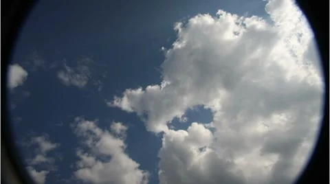 CLOUD Fisheye Stock Footage 7137913