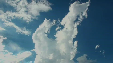 Cloud Flashes Time Lapse Stock Footage