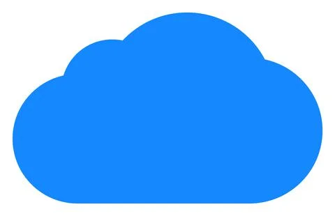 Cloud Flat Icon Vector Stock Illustration