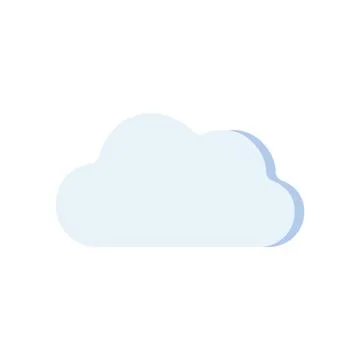 Cloud flat icon. Web server technology. Virtual information sign. Network bad Stock Illustration