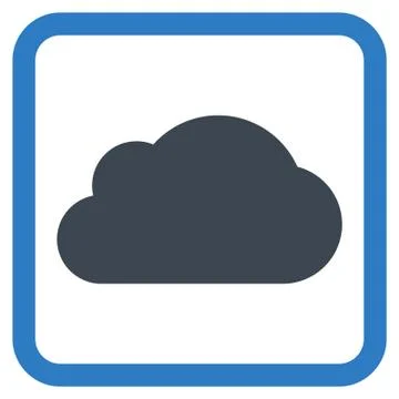 Cloud Flat Vector Icon Illustrazione stock