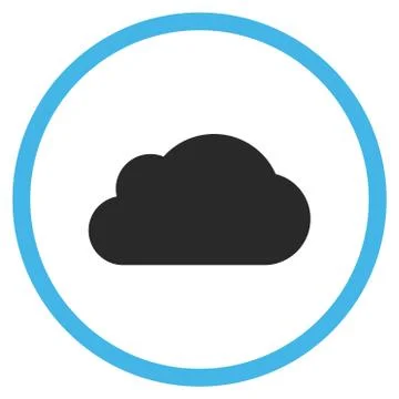 Cloud Flat Vector Icon Stock Illustration
