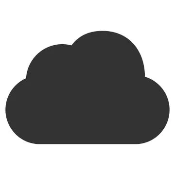 Cloud Flat Vector Icon Stock Illustration