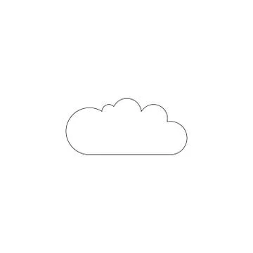 Cloud. flat vector icon 스톡 일러스트