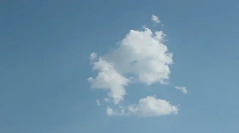 Cloud float on blue sky Stock Footage 24759382