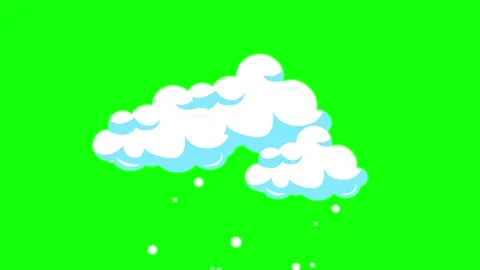 Cloud Floating with Air Transparent Background Animation Stock Footage 341328478