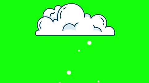 Cloud Floating on Chroma Key for Compositing 스톡 동영상 341336440