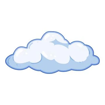 Cloud floating in sky representing weather element イラスト素材