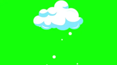 Cloud Floating Transparent Background Animation Stock Footage 341328474